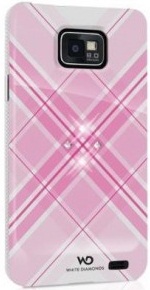 Чехол White Diamonds для Samsung Galaxy S2 Grid Pink